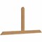 Ekena Millwork Portland Timber Gable Bracket, Western Red Cedar, 108"W x 49"H x 3 1/2"D x 5 1/2"F, 11/12 Pitch GBW108X49X0406POR00SWR - alternate 3